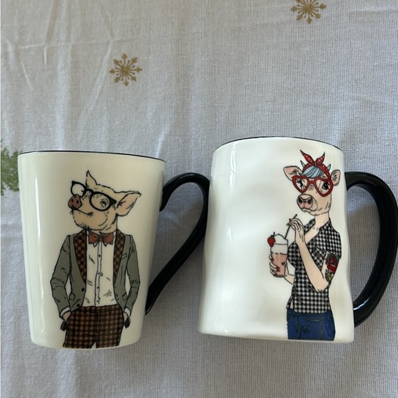 Dressy pig mugs by Signaturee - Picture 1 of 6